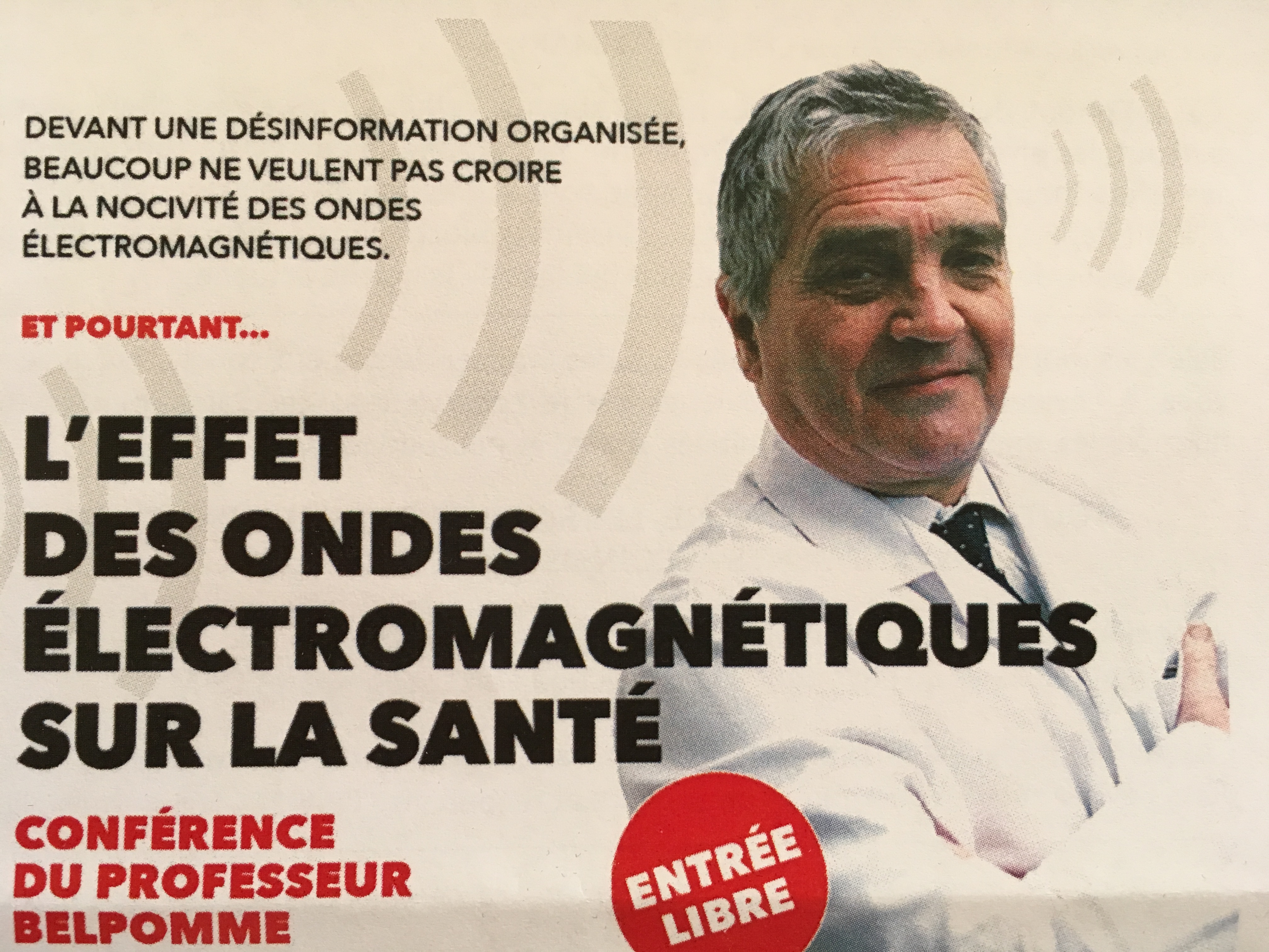 Programme des Conférences en France et à l'International sur le site Officiel de l'ARTAC : Pr Belpomme - électro-hypersensibilité...