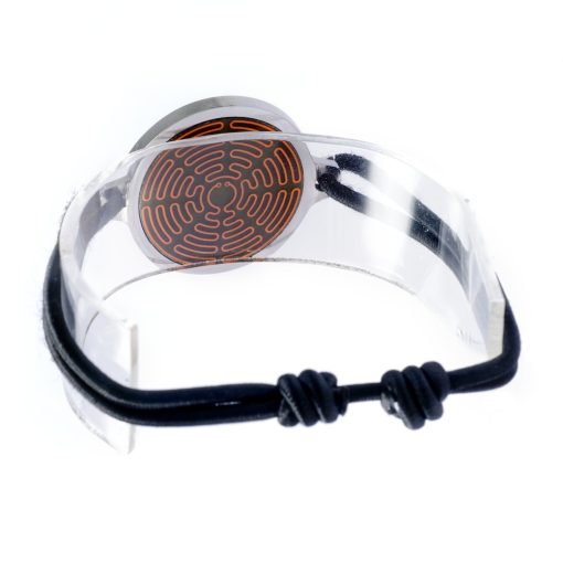 Bracelet Protection anti-ondes électromagnétique Ondehome Tri-Alpha Acier inoxydable et élastique 4